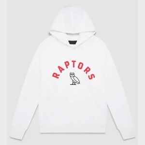 OVO Raptors White Hoodie